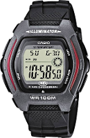Casio Quartz Horloge HDD 600 1AVES (l x b x h) 44.1 X 43 x 11.6 Mm Zwart Materiaal (behuizing): Hars Materiaal (armband): Hars
