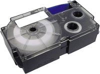 Casio XR 24WE1 Labeltape Tapekleur: Wit Tekstkleur: Zwart 24 mm 8 m