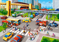 Castorland legpuzzel City Rush 60 stukjes