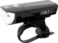 Cateye Koplamp GVOLT20 HL EL350G LED (Ã©Ã©n kleur) werkt op batterijen Zwart