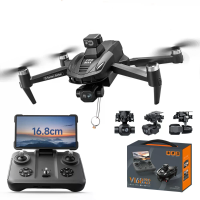 CDRC V168 PRO MAX GPS 5G WiFi FPV met vouwbaar LCD schermbediening 1080P HD dubbele camera 3 assige EIS gimbal 360° obst