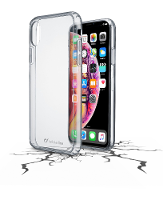 Cellularline Clear Duo iPhone Backcover Geschikt voor model (GSMs): Apple iPhone XS Max Transparant