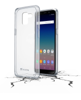 Cellularline CLEARDUOGALJ618 GSM backcover Geschikt voor model (GSMs): Samsung Galaxy J6 (2018) Transparant