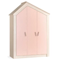 Cento Pink 3 deurs kledingkast huisje meisjeskamer