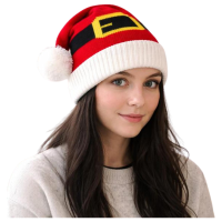 Kerstmuts met pompoen   rood   volwassenen   kerstmuts   kerstriem