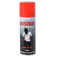 Kunstbloed spray   voor lichaam en kleding   140 ml   horror   nepbloed