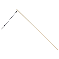 Lampionstokje   met lichtje   incl. Batterijen   50 cm   houtkleur   kunststof / hout