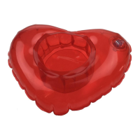 Cepewa Opblaasbare Hartjes Bekerhouder   20 cm   Rood