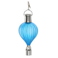 Cepewa Solar LED ballonhanger   blauw   H17 cm   luchtballon   tuinverlichting/buitenlamp