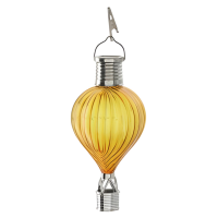 Cepewa Solar LED ballonhanger   geel   H17 cm   luchtballon   tuinverlichting/buitenlamp