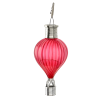 Cepewa Solar LED ballonhanger   rood   H17 cm   luchtballon   tuinverlichting/buitenlamp