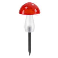 Cepewa tuinlamp paddenstoel   solar   H20 cm   incl grondpen   aan/uit schakelaar
