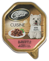 Cesar Alu Kalf/gevogelte In Fijne Saus Hondenvoer #95;_150 Gr