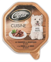 Cesar Alu Rund/kalkoen In Fijne Saus Hondenvoer #95;_150 Gr