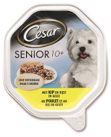 Cesar Alu Senior Kip/rijst Hondenvoer #95;_150 Gr
