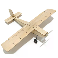 Cessna L5 460mm Spanwijdte Balsa Houten Micro RC Vliegtuig Vaste Vleugel KIT Met Motor