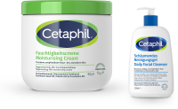 Cetaphil Moisturising Cream + Daily Facial Cleanser Combi