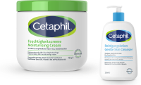 Cetaphil Moisturising Cream + Gentle Skin Cleanser Combi