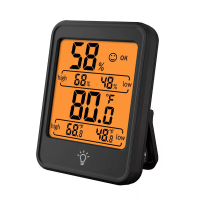 CH 303 Temperatuur  en vochtmeter Binnenthermometer hygrometer 10% 99% RH LCD display Comfortindicator