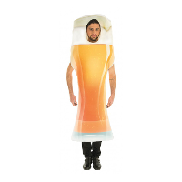 Bier/pils kostuum   voor volwassenen   one size   Carnaval verkleedkleding