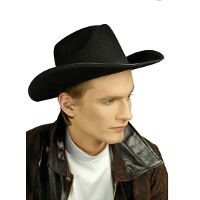 Cowboy/western hoed   voor volwassenen   zwart