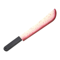 Halloween   Horror machete/slagersmes   glow in the dark   met nep bloed   54 cm