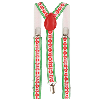 Kerst bretels   groen   voor volwassenen   one size