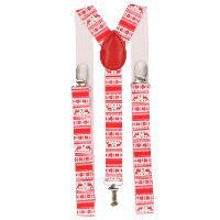 Kerst bretels   rood   voor volwassenen   one size