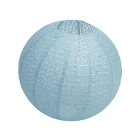 Chaks Lampion   luxueus  ? Bolvormig   licht blauw   40 x 37.5 Cm   papier   gedecoreerd
