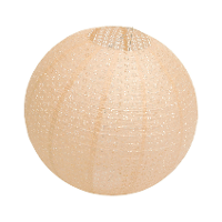 Chaks Lampion   luxueus   bolvormig   perzik   40 x 37.5 Cm   papier   gedecoreerd?