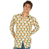 Toppers   Foute Hawaii blouse ananas verkleed shirt voor heren