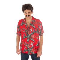 Toppers in concert   Hawaii shirt/blouse   tropische bloemen   rood   verkleedkleren heren