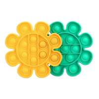 CHARMINER 2 Stuks Bloemvorm Bubble Zintuiglijke Decompressie Speelgoed Set Colorful Anti Angst Kantoor Speelgoed Grappig