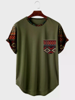 ChArmkpR Geo Patchwork Zak T shirts