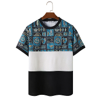 ChArmkpR Heren Etnisch Dieren Patroon T Shirts