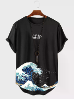 ChArmkpR Heren Japanse Ukiyoe T Shirts