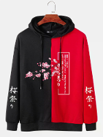 ChArmkpR Heren Kersenbloesems Japanse Print Hoodies