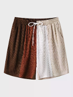 Kleurblok patchwork shorts