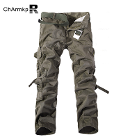 Charmkpr Mens Cargo Pants Multi Pockets Casual Cotton Pants Work Overalls