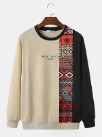ChArmkpR Mens Etnische Patroon Sweatshirts