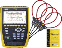 Chauvin Arnoux CA 8345 Netwerkanalyser 3 fasig Grafisch display, Incl. Stroomtang, Met logger