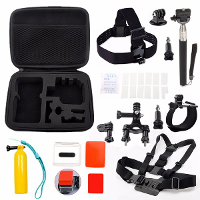 Chest Head Strap Handheld Monopod Storage Case Set Kit 11 In 1 For Xiaomi Yi Sjcam Sj4000 Sj5000 Sj6000 Sj7000 Sj8000 X1000 Sj5000x Gopro Hero 1 2 3 4
