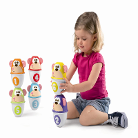 Chicco bowlingset Monkey Strike 7 delig