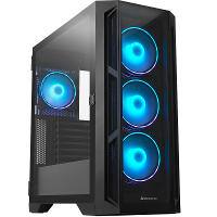 Chieftec GA 01B TG OP Midi tower PC behuizing Zwart