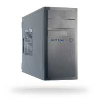 Chieftec HT 01B 350GPB Midi tower PC behuizing Zwart