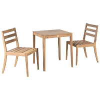 CHIOGGIA   Bistroset met stoelen   Lichtbruin   Acaciahout