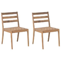 CHIOGGIA   Tuinstoelen set van 2   Lichtbruin   Acaciahout