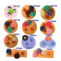 Chocolate Jelly 3d Mold Mini Silicone Fondant Diy Flower Cake Mold