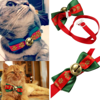 Christmas Adjustable Dog Puppy Cat Pet Bowtie Teddy Bow Tie Collar Necktie