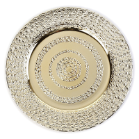 Kaarsenbord/plateau   goud   D33 cm rond